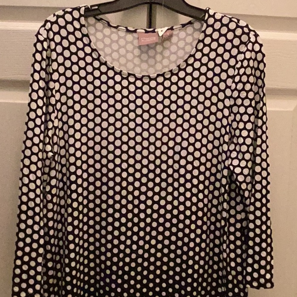 🖤NWT Fabulous Chicos Size 1 Fun Top Wardrobe Closet Must Have 🖤 - Picture 4 of 9